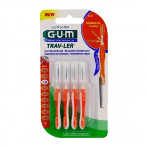 Gum brossettes trav-ler cylindriques 0.9mm GUM - Brossettes