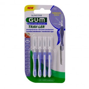 Gum trav-ler 4 brossettes interdentaires 0.6mm GUM - Brossettes
