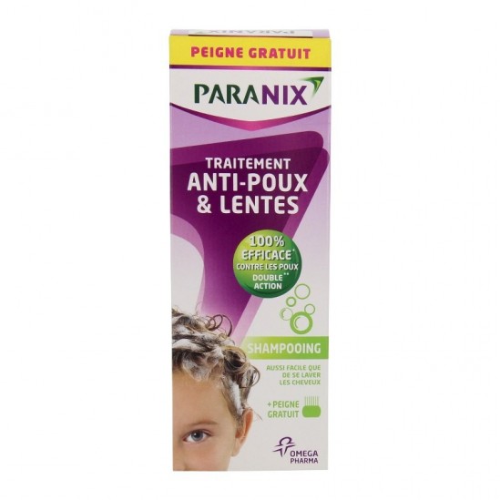 Paranix shampooing anti-poux 200ml + peigne PARANIX - Traitements