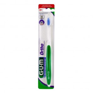 Gum ortho brosse à dents souple GUM - Brosse à dents manuelle