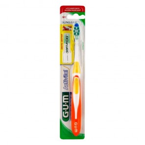 Gum activital brosse à dents souple compacte 581 GUM - Brosse à dents manuelle
