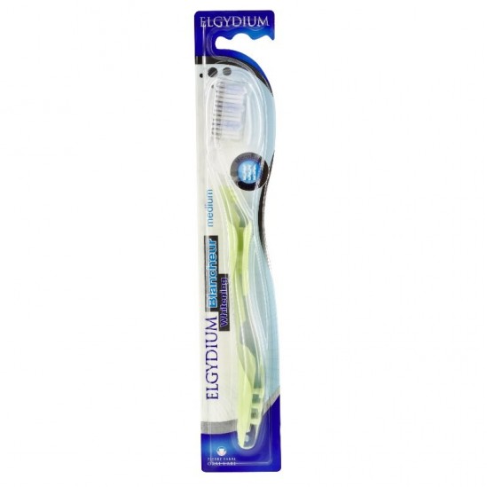 Elgydium brosse à dents blancheur medium PIERRE FABRE - Brosse à dents manuelle