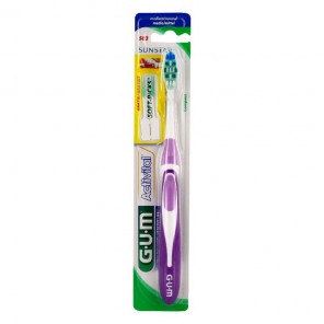 Gum activital brosse à dents medium compact 583 GUM - Brosse à dents manuelle