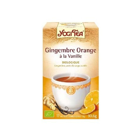 Yogi tea gingembre orange à la vanille 17 sachets YOGITEA - 