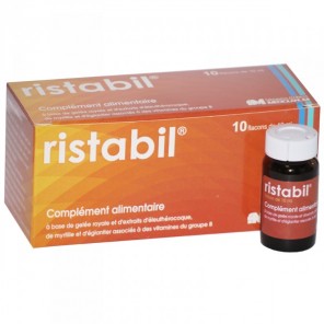 RISTABIL Solution Buvable 10x 10ml - Complément Alimentaire Anti Fatigue, Reconstituant Naturel