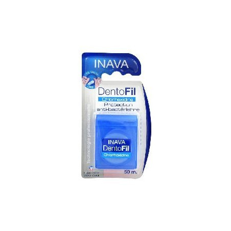 Inava Dentofil Chlorhexidine Fil Dentaire 50 m INAVA - Fil Dentaire & Cure Dents