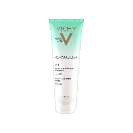 Vichy Normaderm 3en1 Exfoliant + Nettoyant + Masque 125 ml VICHY - Masques