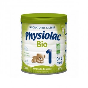 Physiolac Bio 1er âge de 0 à 6 mois 800g