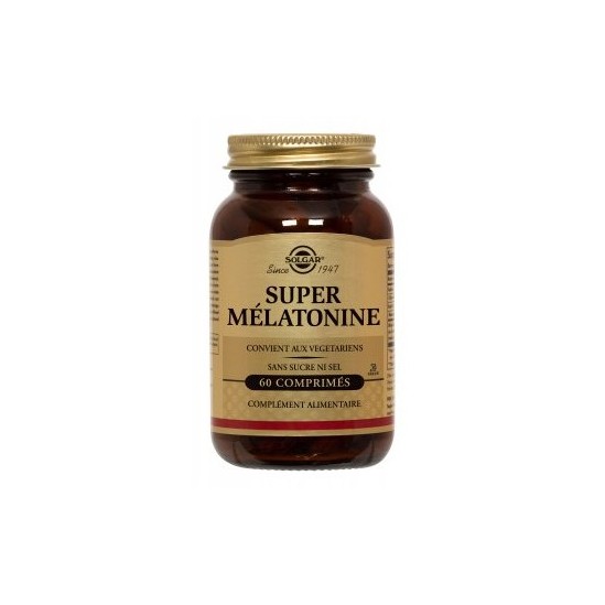 Solgar Super Mélatonine endormissement 1,9mg 60 comprimésv Solgar Super Mélatonine endormissement 1,9mg 60 comprimésv