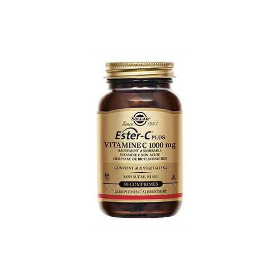 Solgar Ester C® Plus vitamine 1000mg 30 comprimés Solgar Ester C® Plus vitamine 1000mg 30 comprimés
