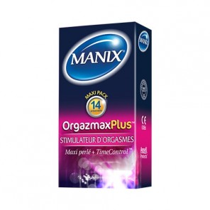 Manix OrgazMaxPlus stimulateur d'orgasmes préservatif boites de 14