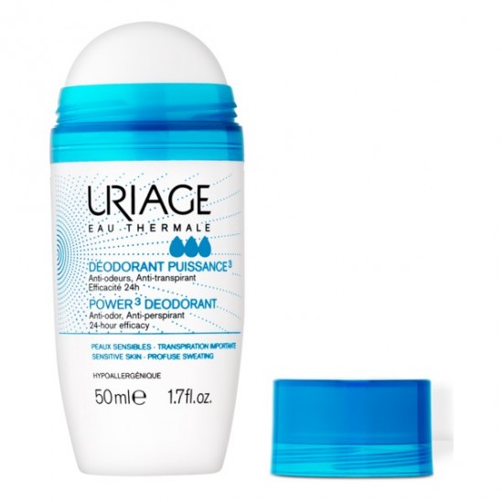 Uriage déodorant puissance 3 flacon-bille 50ml Uriage déodorant puissance 3 flacon-bille 50ml