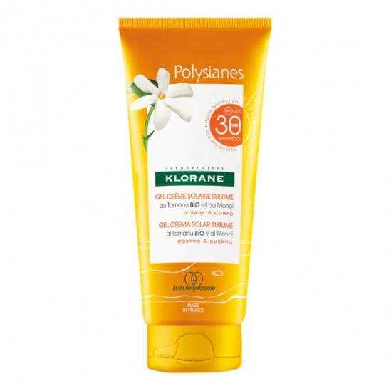 Klorane polysiane gel crème solaire SPF30 200ml Klorane polysiane gel crème solaire SPF30 200ml