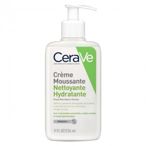 Cerave crème moussante nettoyante hydratante 236ml