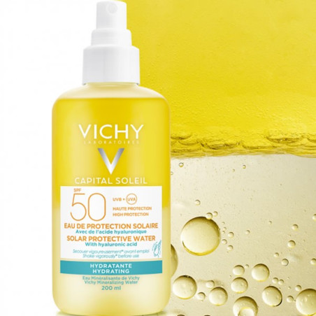 Vichy capital soleil eau de protection solaire hydratante spf50 200ml