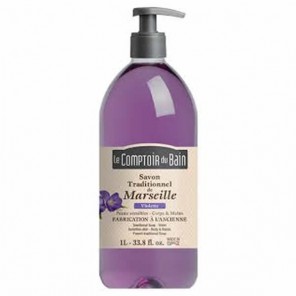 Le comptoir du bain savon traditionnel de marseille violette 1L