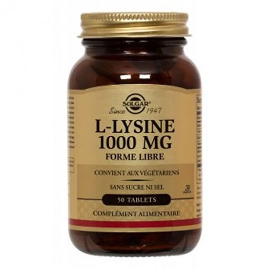 SOLGAR L- LYSINE 1000 50 BTE