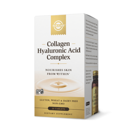 Solgar collagen complexe d'acide hyaluronique 120mg 30 tablettes