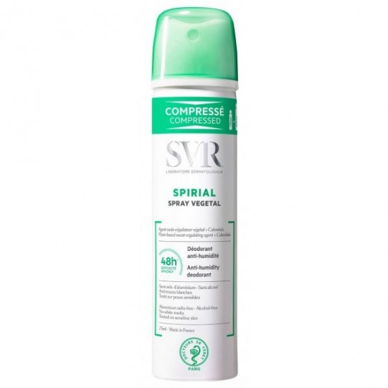Svr spirial spray végétal déodorant anti-humidité 48h 75ml