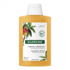 Klorane shampoing mangue nutrition cheveux secs 200ml
