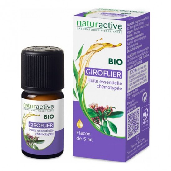 Naturactive giroflier huile essentielle bio 5ml Naturactive giroflier huile essentielle bio 5ml