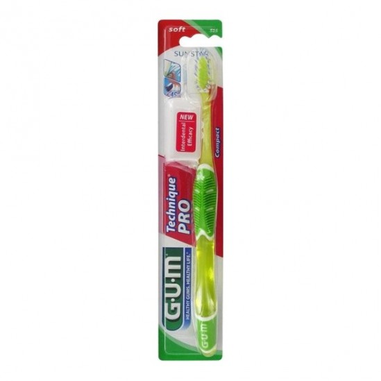 Gum GumTechnique Pro Brosse à Dents Compact 525 Souple Gum GumTechnique Pro Brosse à Dents Compact 525 Souple