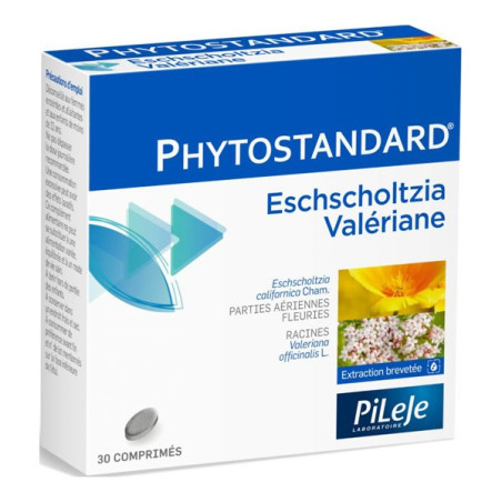 Pileje phytostandard eschscholtzia et valériane 30 comprimés PILEJE - Stress & Sommeil