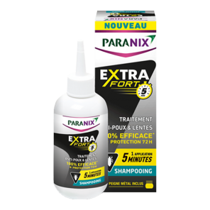 Paranix extra fort shampooing traitement anti poux lente 300ml