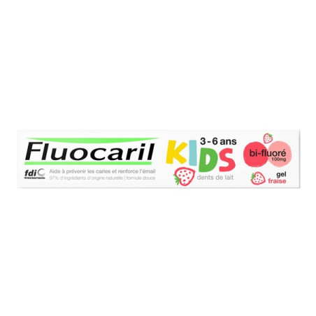 Fluocaril dentifrice kids 3-6 ans bi-fluoré 50ml