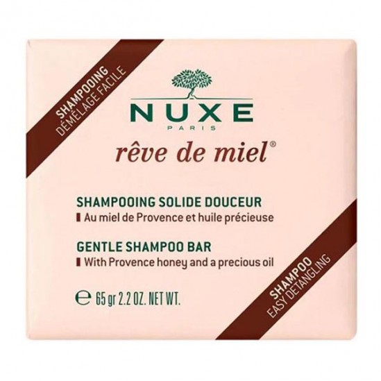 Nuxe rêve de miel shampooing solide douceur 65g Nuxe rêve de miel shampooing solide douceur 65g