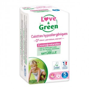 Love & green culottes hypoallergéniques taille 5 junior x18