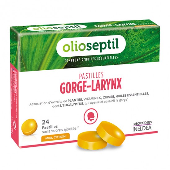 Olioseptil pastilles gorge - larynx 24 pastilles OLIOSEPTIL - Maux de gorge
