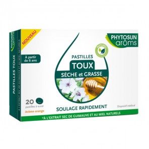 Phytosun arôms toux sèche et grasse 20 pastilles
