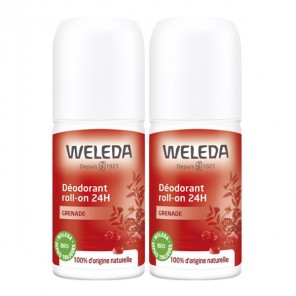 Weleda grenade déodorant roll-on 24h duo 50ml