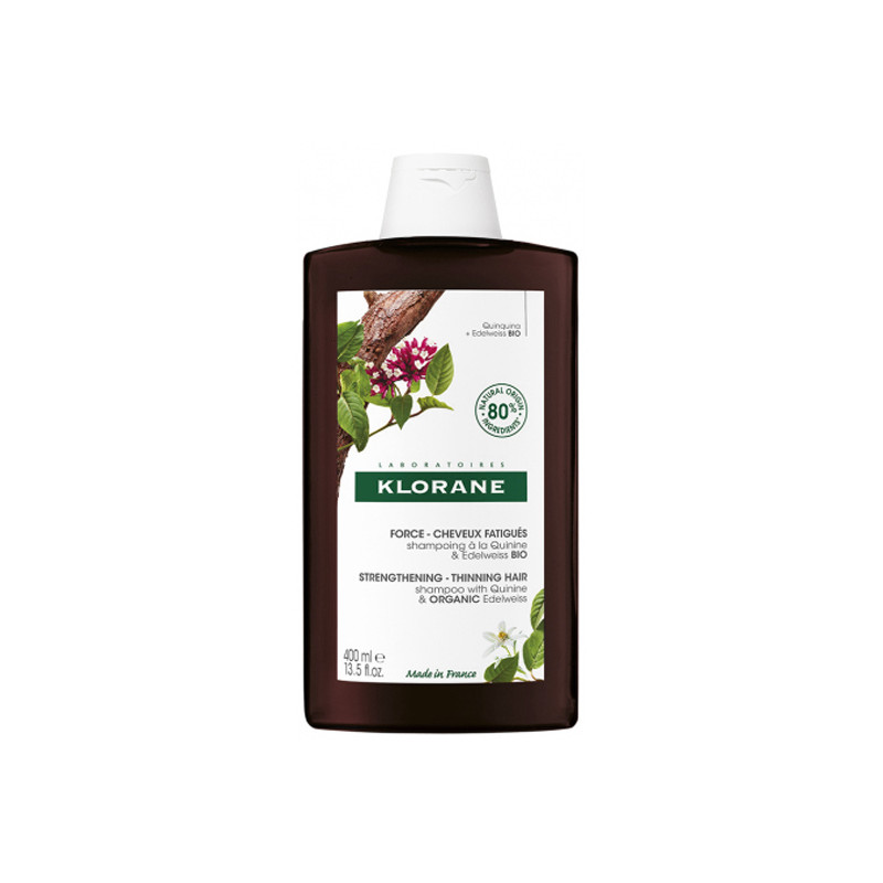 Klorane shampoing à la quinine & edelweiss bio 400ml