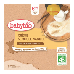Babybio crème semoule...