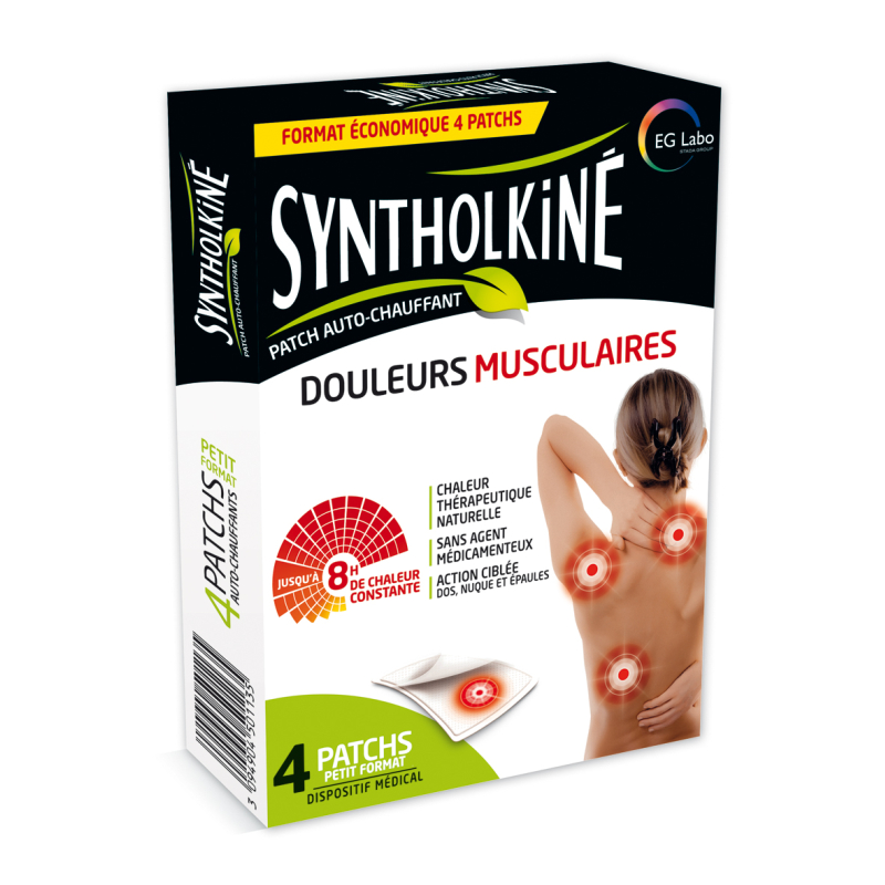 SyntholKiné Patch Auto-Chauffant Petit Format Boite de 4
