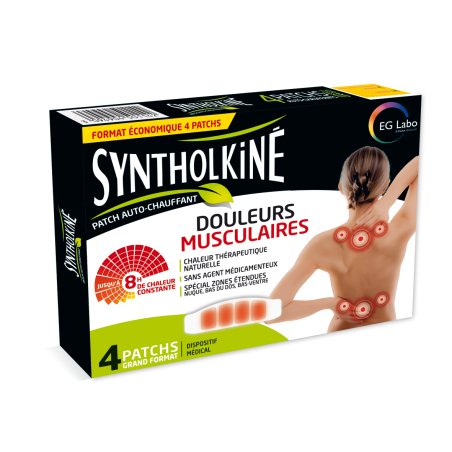 SyntholKiné Patch Auto-Chauffant Grand Format Boite de 4
