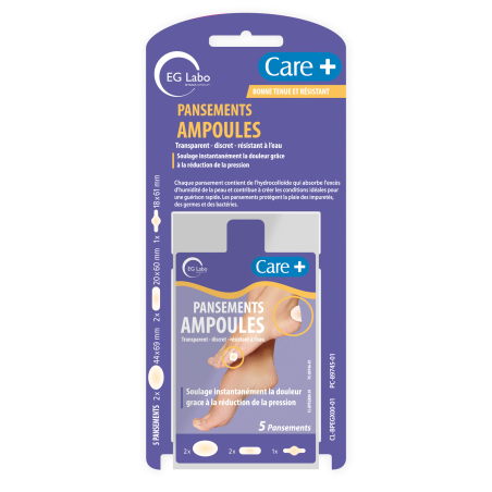 Care+ Pansements Hydrocolloïdes Boite de 5