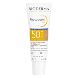Bioderma Photoderm M Gel-Crème Solaire Visage Masque de Grossesse Teinte Dorée SPF50+ 40ml