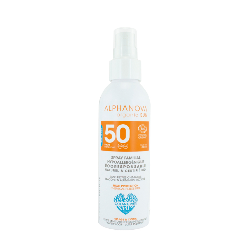 Alphanova sun spray solaire familial spf50 150g Alphanova sun spray solaire familial spf50 150g