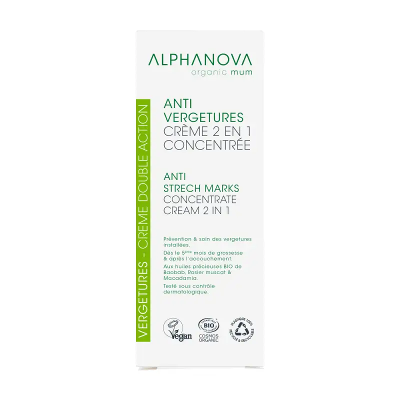 Alphanova Santé Soin Vergetures Double Action Bio 150ml Alphanova Santé Soin Vergetures Double Action Bio 150ml