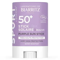 Laboratoires de Biarritz Soins Solaires Stick SPF50+ Bio Mauve 12g