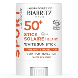 Laboratoires de Biarritz Soins Solaires Stick SPF50+ Bio Blanc 12g