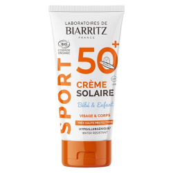 Laboratoires de Biarritz Soins Solaires Sport Crème Bébé & Enfant SPF50+ Bio 50ml