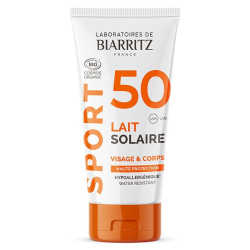 Laboratoires de Biarritz Soins Solaires Sport Lait SPF50 Bio 50ml