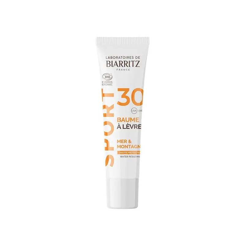 Laboratoires de Biarritz Soins Solaires Sport Baume à Lèvres SPF30 Bio 15ml