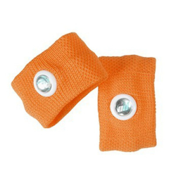 Pharmavoyage Paire de Bracelets Anti-nausées Orange Taille S