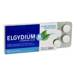 Elgydium chewing-gum plaque...