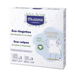 Mustela Eco-Lingette Réutilisable et Lavable 6 unités